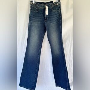 White House Black Market Flare Jeans in Blue
